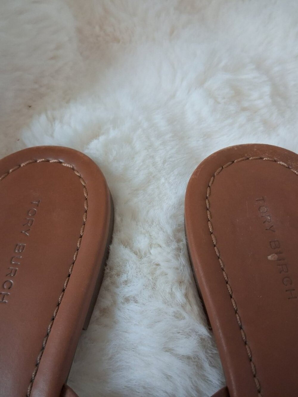 Tory Burch Miller Sandal w/ Box in Vintage Vachetta - Picture 5 of 8